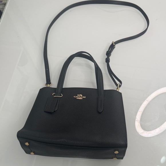 Coach Black Leather Satchel - Picture 2 of 9